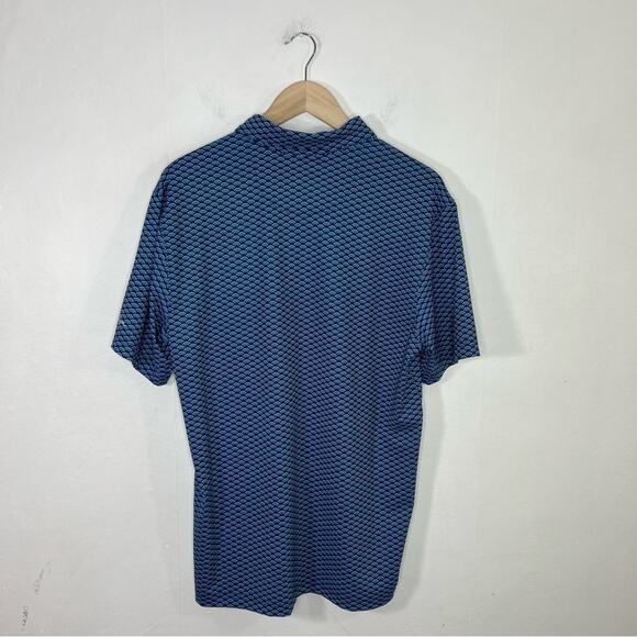 Walter Hagen Performance 11 Polo Blue All Over Print Golf Shirt Size Medium - Picture 2 of 11